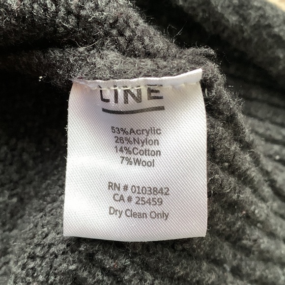 Line Mock Neck Wool Knit Sweater Pullover - Picture 6 of 12